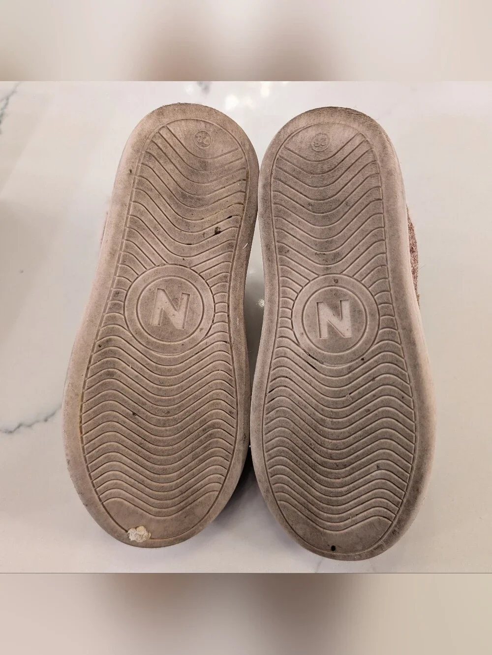 Naturino Rose Gold Glitter Star Sneakers with Faux Fur